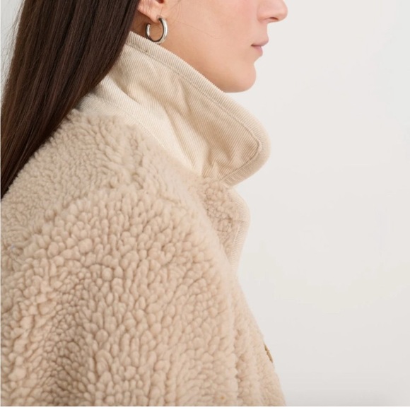 Alex Mill Marley Jacket in Sherpa Natural M - Picture 3 of 16